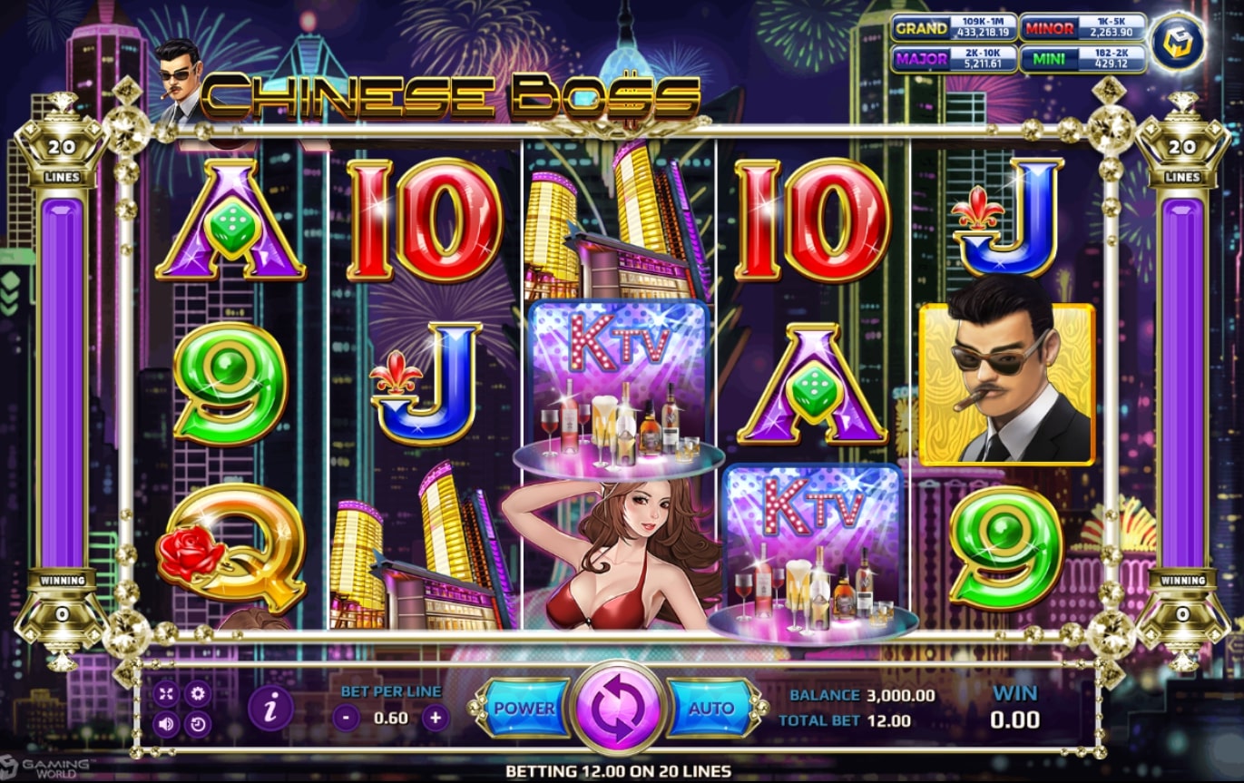 SLOTXO GAMEสัญลักษณ์ของเกม Chinese Boss Slot Games