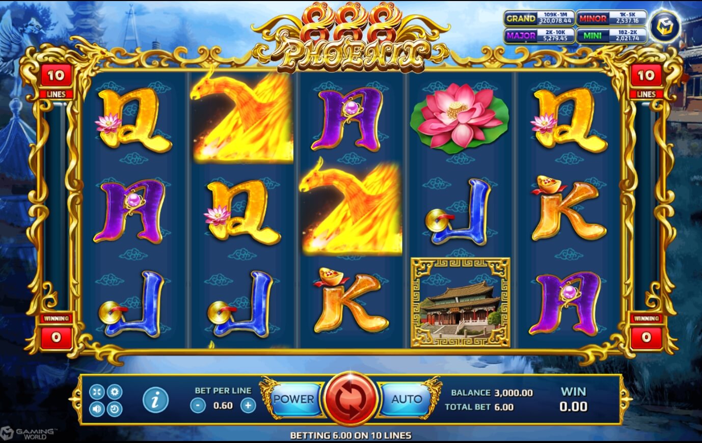 SLOTXO GAMEสัญลักษณ์ของเกม Phoenix 888​