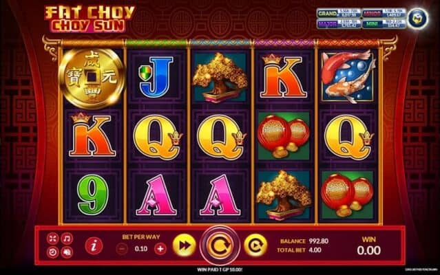 สล็อตXO เครดิตฟรี สัญลักษณ์ของเกม Fat Choy Choy Sun Slot Games