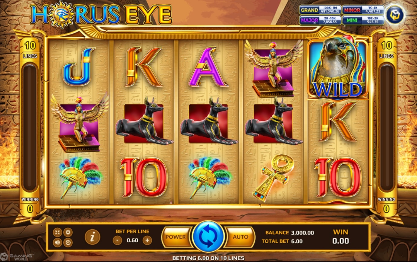 slot1234 สัญลักษณ์ของเกม Horus Eye Slot Games