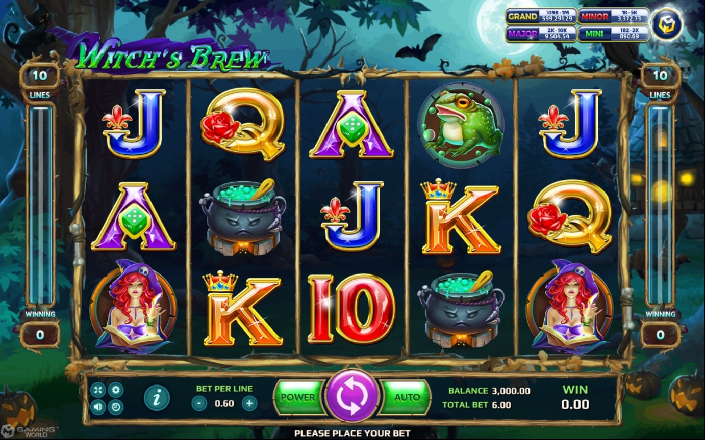 SLOTXO THAIสัญลักษณ์ของเกมWitch’s Brew Slot Games