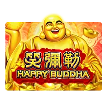 รีวิว Happy Buddha สล็อต XO ปี 2025 พระสังกัจจายน์นำโชค แตกง่าย แจกโบนัสเพียบ