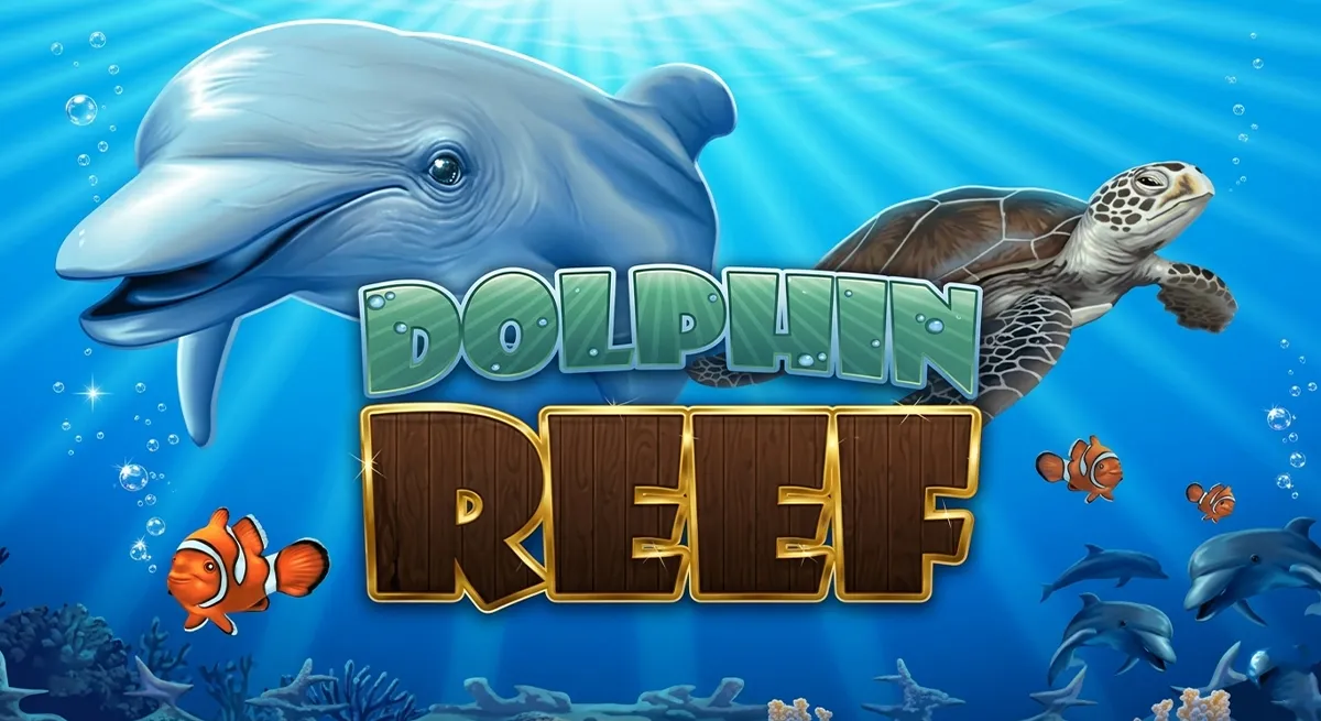 หน้ารีวิว Dolphin Reef ธีมทะเลสีฟ้าและบรรยากาศใต้น้ำ
