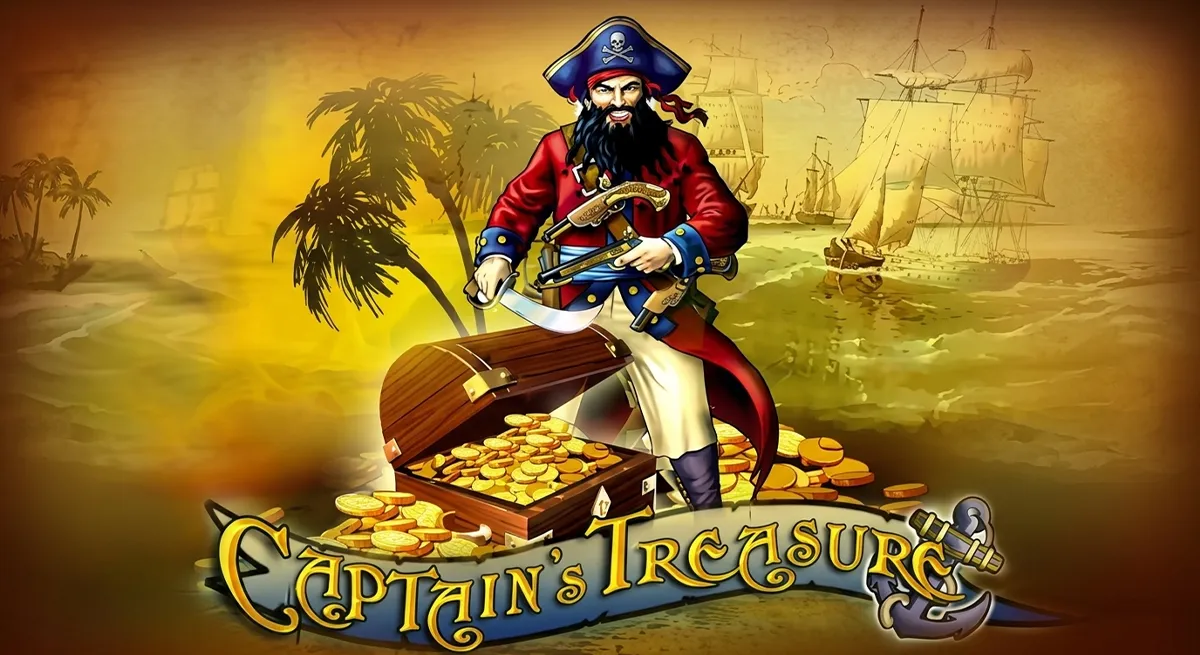 หน้ารีวิว Captain’s Treasure ธีมโจรสลัดและบรรยากาศทะเล