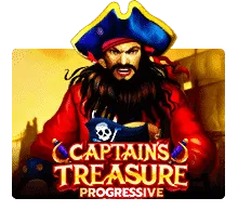 เอฟเฟกต์ชนะ Captain’s Treasure พร้อมเหรียญทองกระเด็นเต็มหน้าจอ