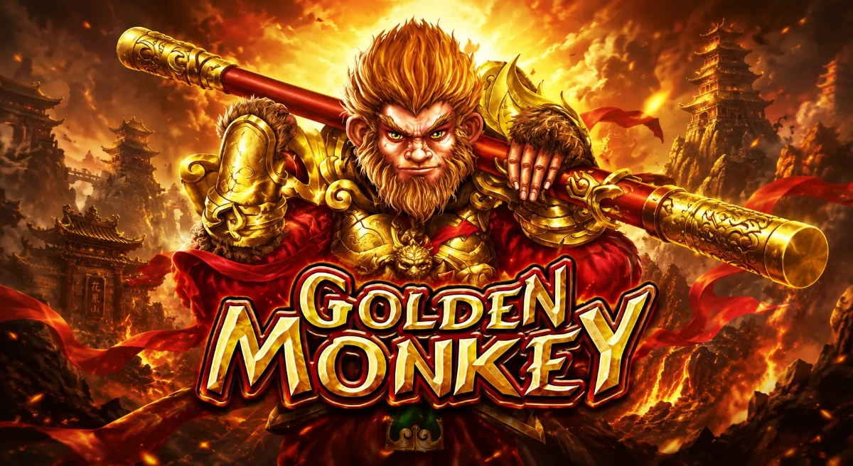 GOLDEN MONKEY สล็อตลิงทองจีนมงคล พร้อมฟีเจอร์รอบพิเศษ
