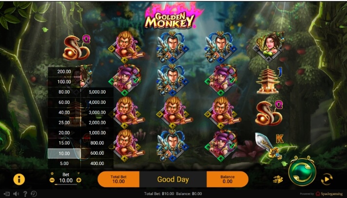 GOLDEN MONKEY SPADEGAMING slotxo247 สมัคร สล็อต
