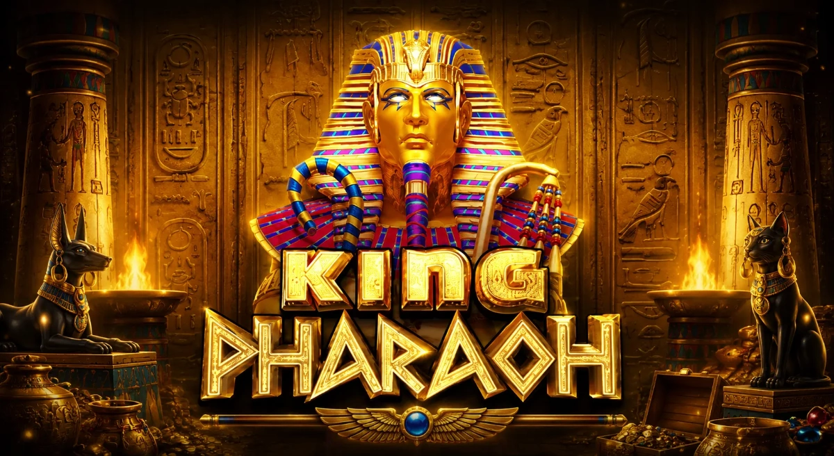 KING PHARAOH สล็อตอียิปต์กับ Wild ขยายเต็มรีลและ Free Game (1)