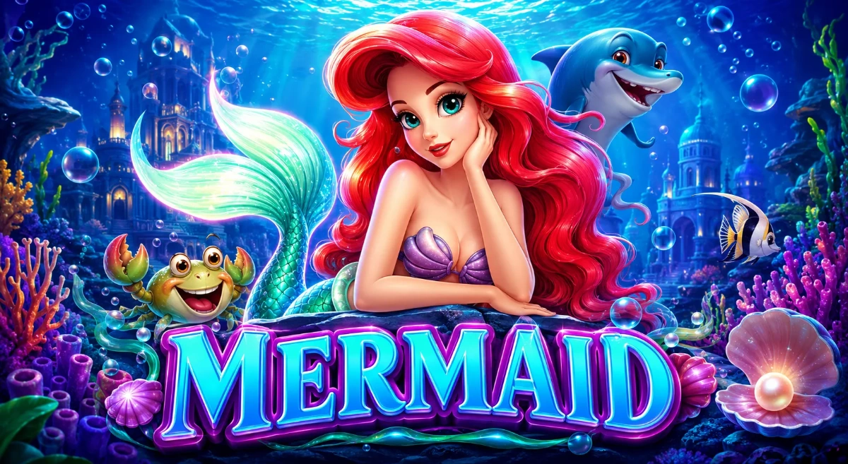 MERMAID สล็อตนางเงือกใต้ทะเลพร้อมฟรีสปินและรางวัลพิเศษ