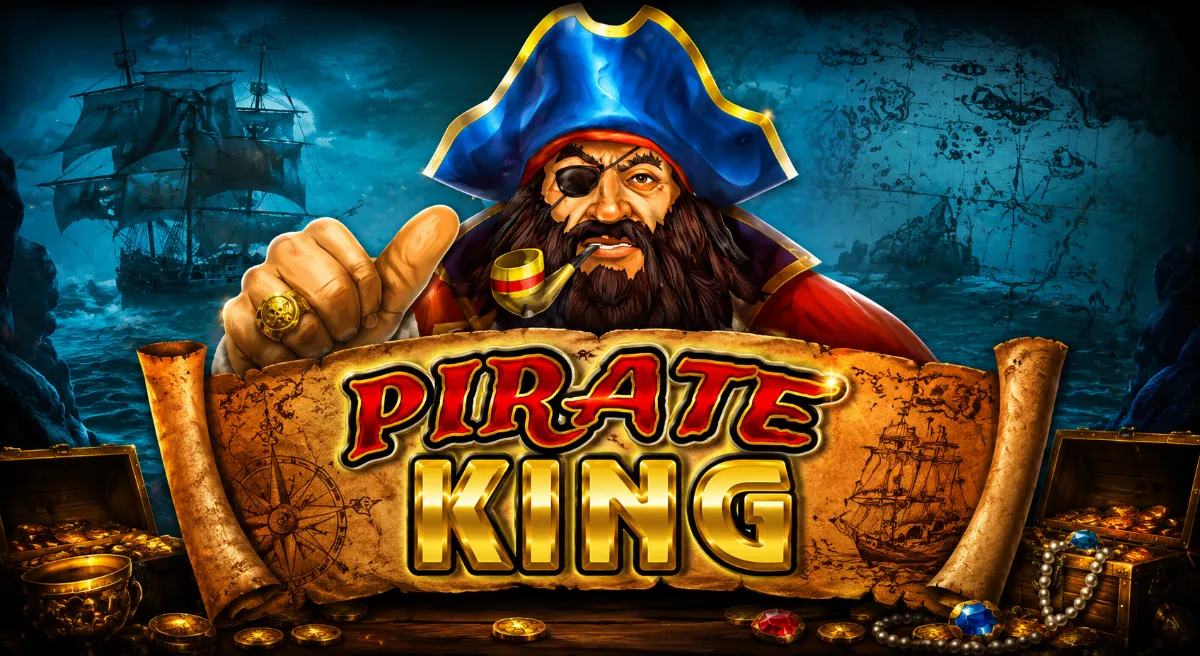 PIRATE KING สล็อตโจรสลัด 5 รีล พร้อม Wild คูณรางวัล