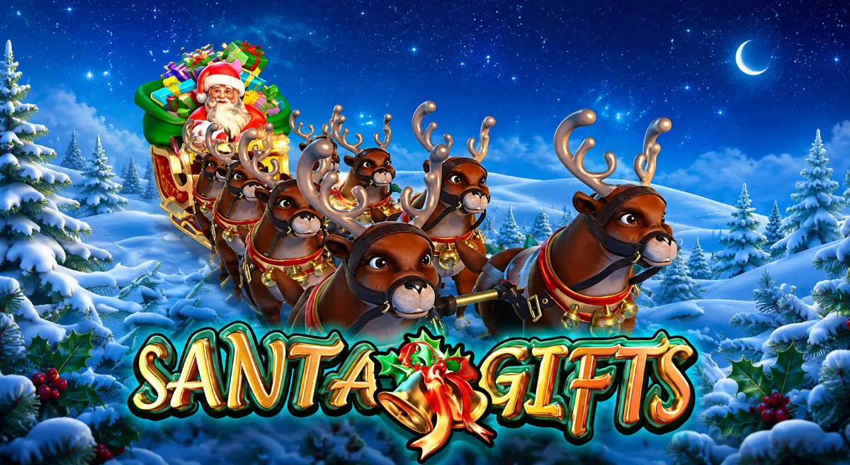SANTA GIFTS สล็อตคริสต์มาส Free Spins และโบนัสของขวัญ