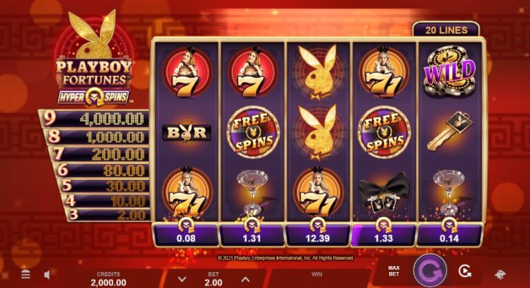 Playboy Fortunes Hyper Spins Microgaming slotxo247 สมัคร สล็อต