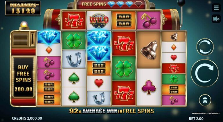 4 Diamond Blues Megaways Microgaming slotxo247 ทดลองเล่นสล็อต