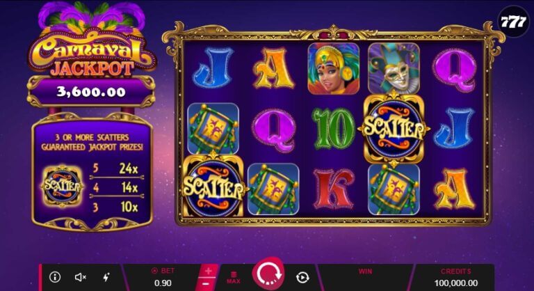 Carnaval Jackpot Microgaming slotxo247 ทดลองเล่นสล็อต