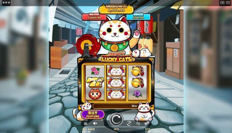 Happy Lucky Cats Microgaming slotxo247 ทดลองเล่นสล็อต