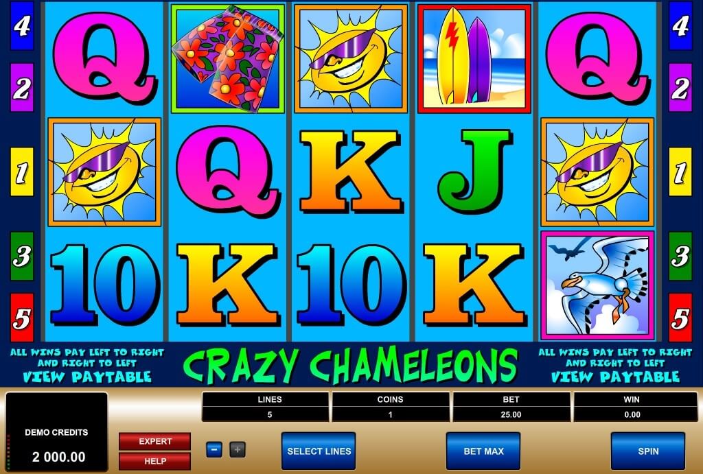 Crazy Chameleons Microgaming slotxo247 สมัคร สล็อต