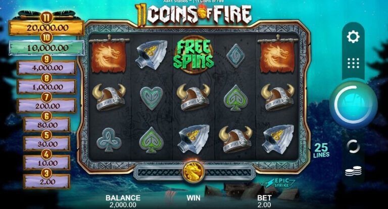 11 Coins of Fire Microgaming slotxo247 ทดลองเล่นสล็อต