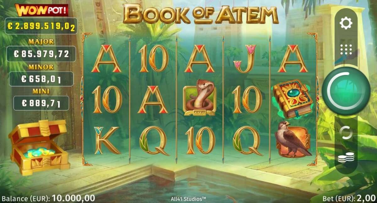 Book of Atem WowPot Microgaming slotxo247 สมัคร สล็อต