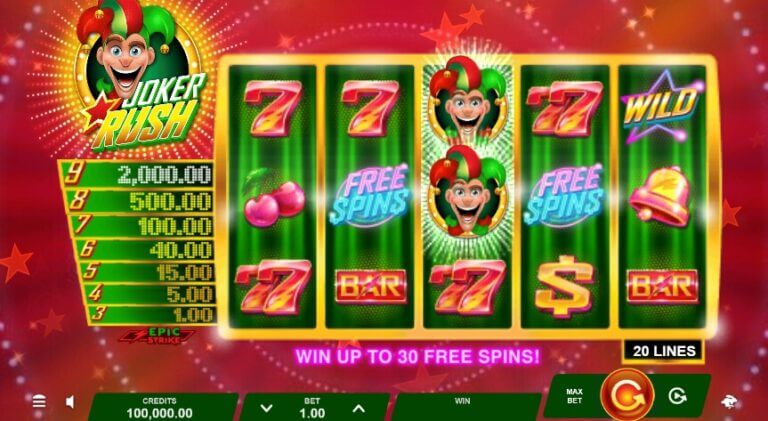 Joker Rush Microgaming slotxo247 สมัคร สล็อต