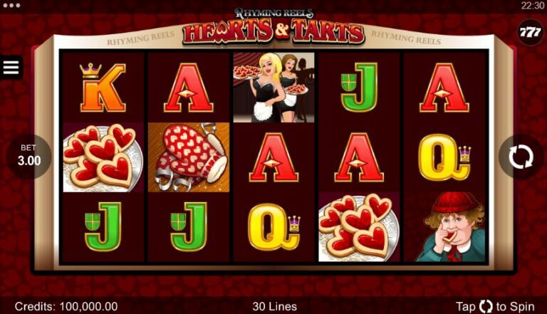 Rhyming Reels Hearts & Tarts Microgaming slotxo247 สมัครสมาชิก