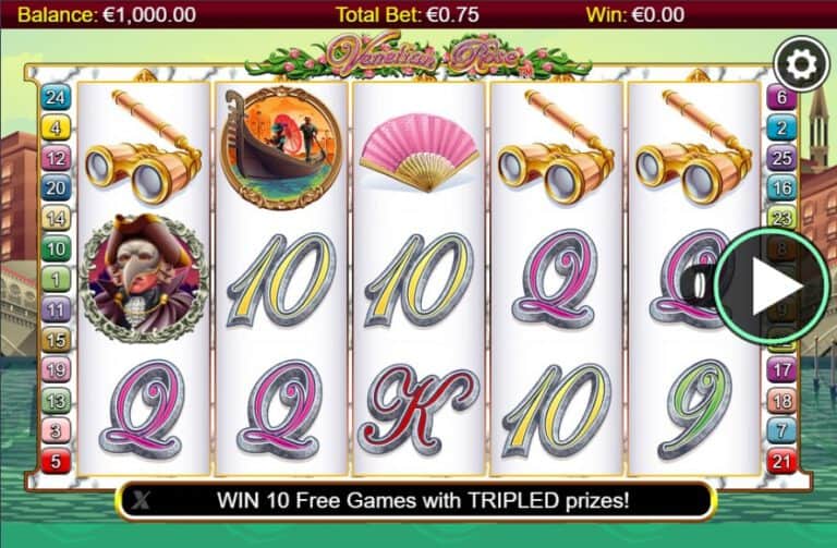Venetian Rose Microgaming slotxo247 ทดลองเล่นสล็อต