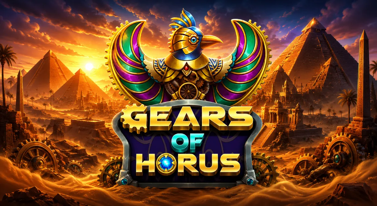 ภาพปกเกม Gears of Horus ธีมอียิปต์จักรกลจาก Pragmatic Play