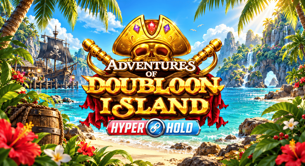 รีวิวสล็อต Adventures of Doubloon Island ฟีเจอร์ HyperHold และฟรีสปิน