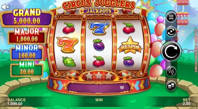 Circus Jugglers Jackpots Microgaming slotxo247 ทดลองเล่นสล็อต