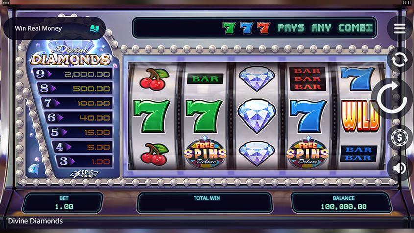 Divine Diamonds Microgaming slotxo247 ทดลองเล่นสล็อต