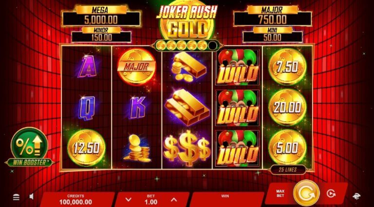 Joker Rush Gold Microgaming slotxo247 ทดลองเล่นสล็อต