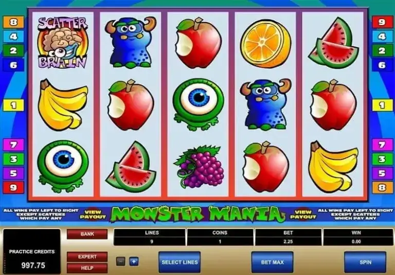 Monster Mania Microgaming slotxo247 ทดลองเล่นสล็อต
