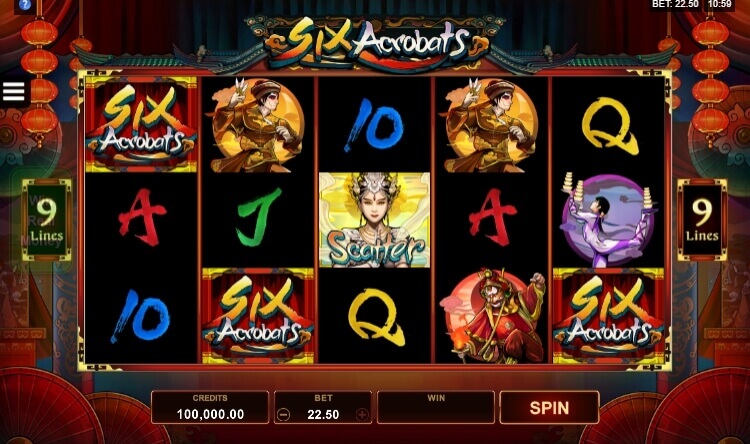 Six Acrobats Microgaming slotxo247 ทดลองเล่นสล็อต