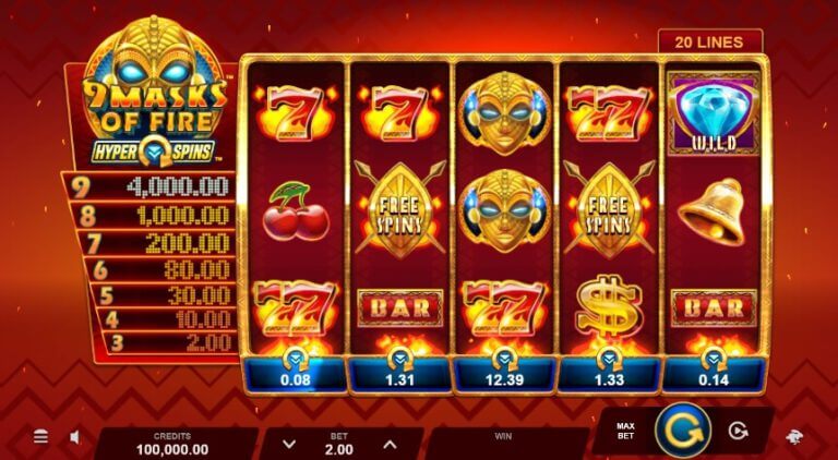 9 Masks of Fire HyperSpins Microgaming slotxo247 ทดลองเล่นสล็อต