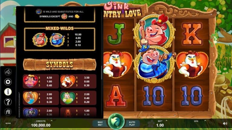 Oink Country Love Microgaming slotxo247 ฝาก ถอน