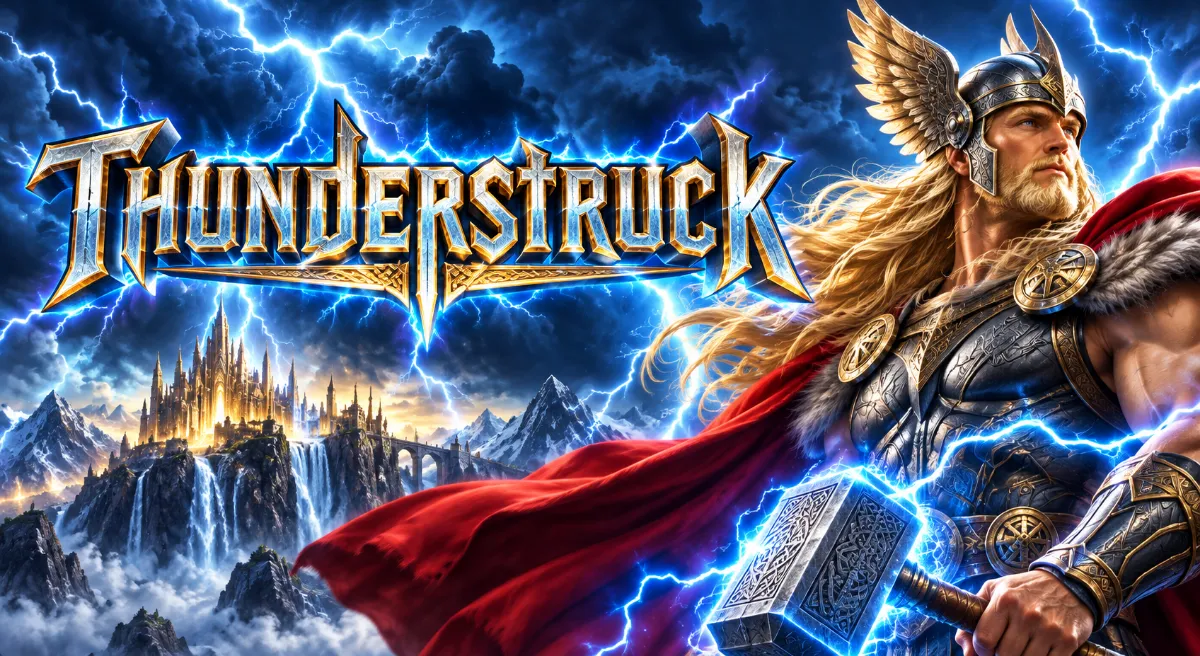 Thunderstruck สล็อตเทพสายฟ้า พร้อม Wild และฟรีสปิน 15 ครั้ง