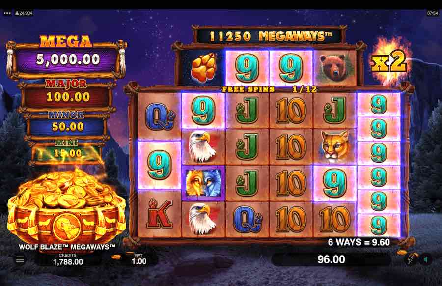 Wolf Blaze Megaways Microgaming slotxo247 ฝาก ถอน