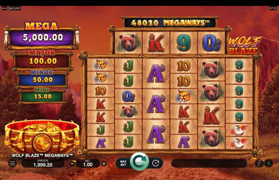 Wolf Blaze Megaways Microgaming slotxo247 เว็บตรง