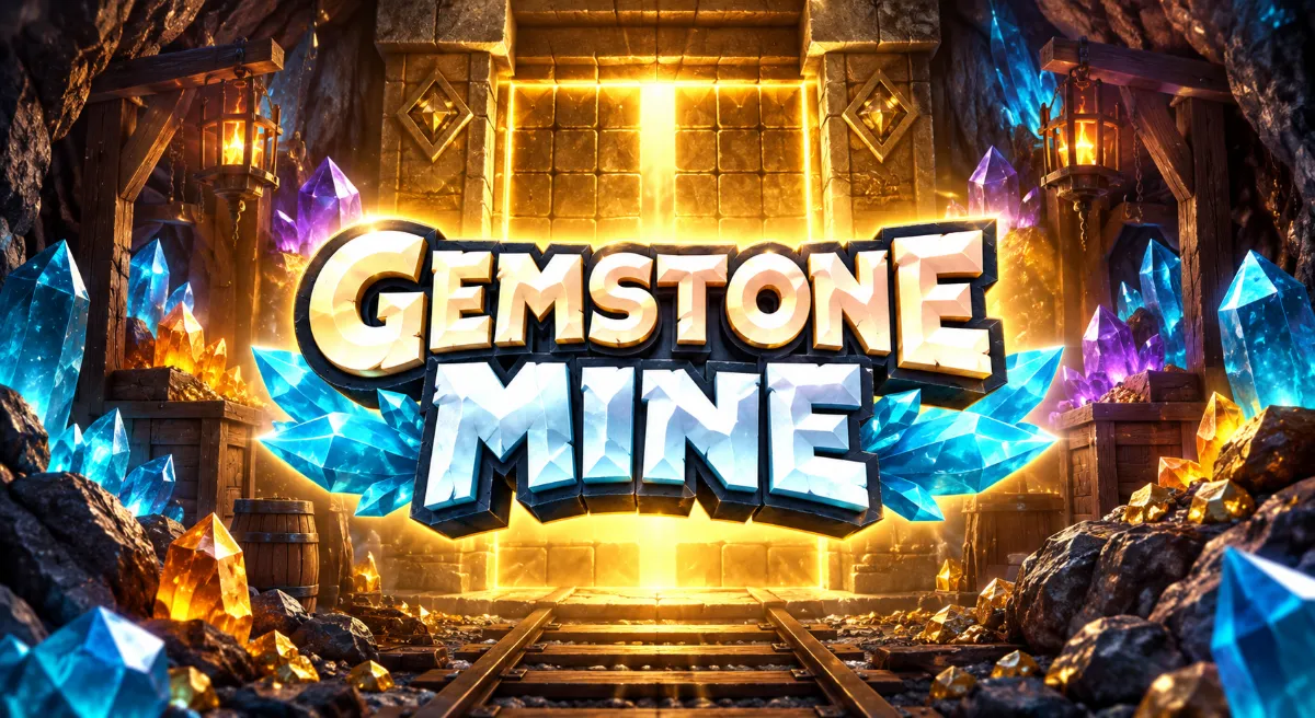 ภาพปกเกม Gemstone Mine เหมืองอัญมณีพร้อมคริสตัลหลากสี