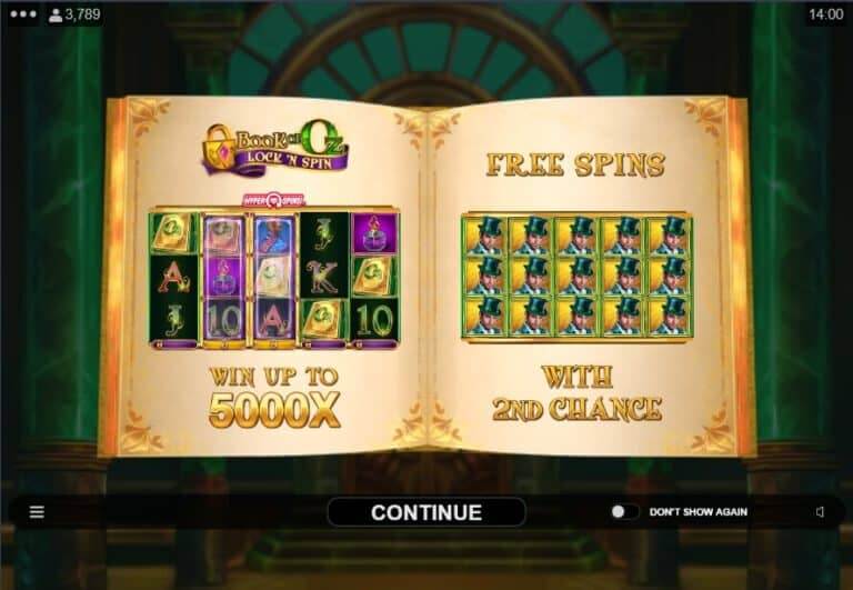 Book of Oz Lock 'N Spin Microgaming slotxo247 ทดลองเล่นสล็อต
