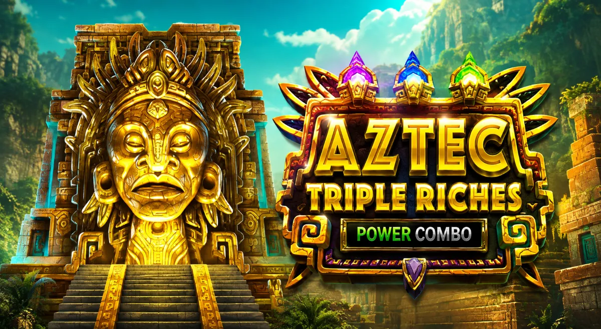 Aztec Triple Riches Power Combo เกมแอซเท็กพร้อมฟีเจอร์ Power Combo