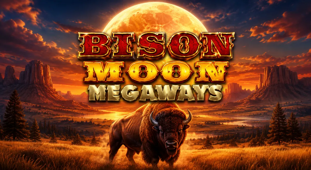 Bison Moon Megaways Microgaming สล็อตธีมไบซันและดวงจันทร์ในดินแดนตะวันตก