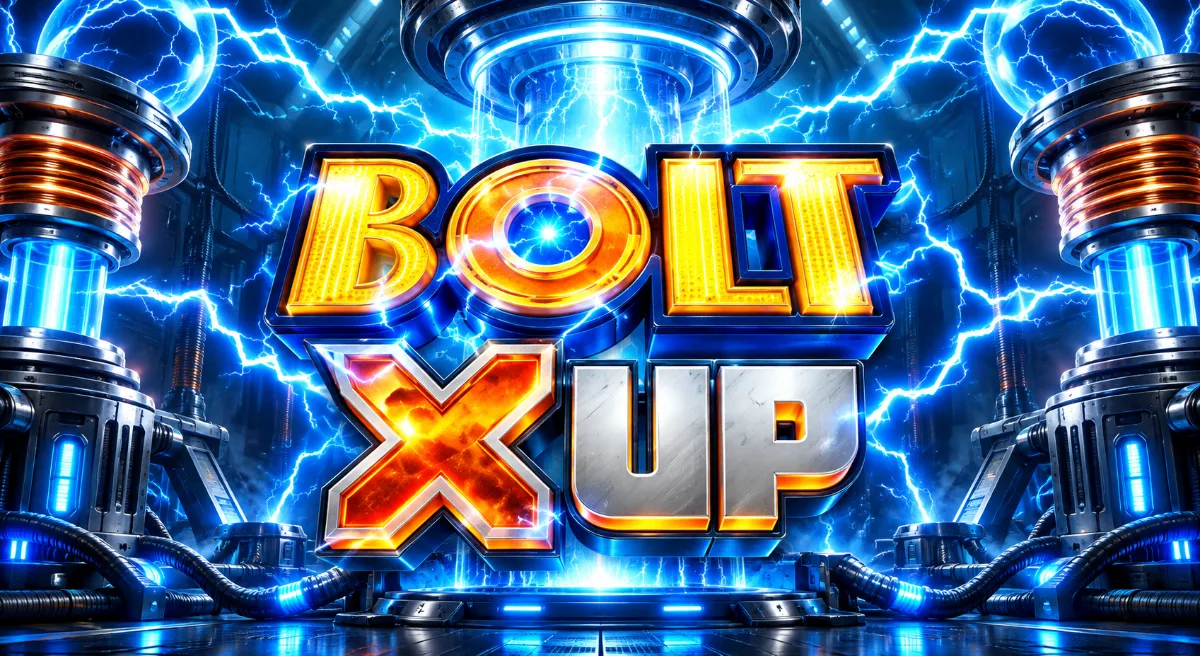 Bolt X Up สล็อตธีมห้องทดลองไฟฟ้าพร้อมมิเตอร์ X UP และวงล้อ 5 รีล