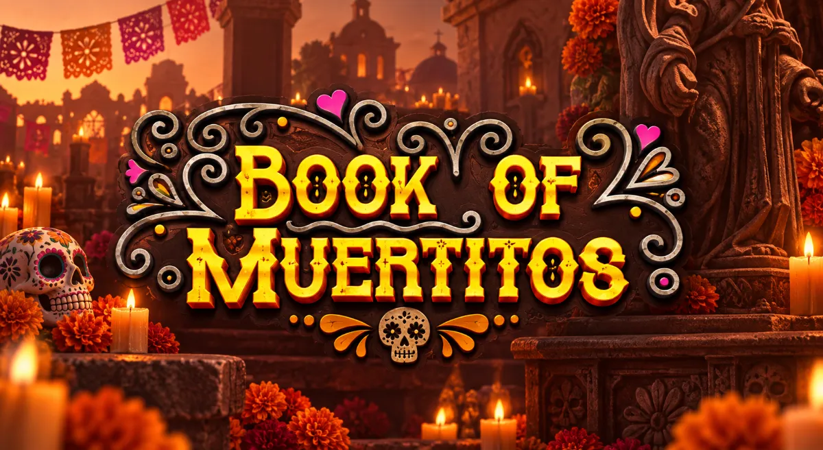 ปกเกมสล็อต Book Of Muertitos ธีมเทศกาลแห่งความตายของเม็กซิโก