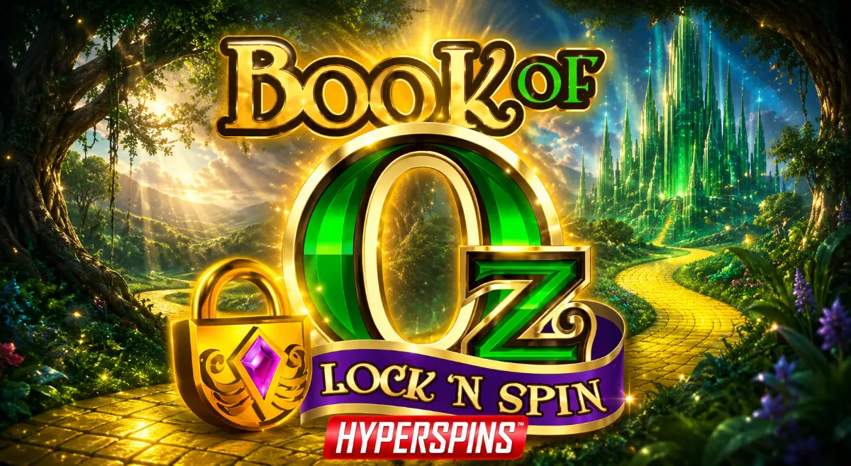 Book of Oz Lock N Spinเกมสล็อต Microgaming ธีมดินแดนมหัศจรรย์