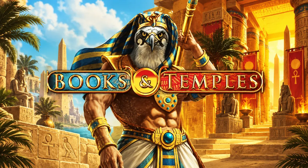 Books & Temples สล็อตธีมอียิปต์โบราณ