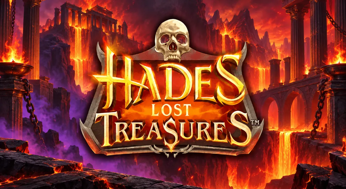 ภาพปกเกมสล็อต Hades Lost Treasures ธีมเทพฮาเดสและแดนใต้พิภพ