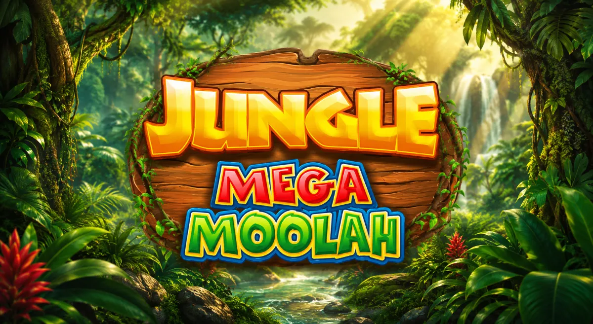 Jungle Mega Moolah สล็อตออนไลน์ธีมป่าฝนจาก Microgaming พร้อมแจ็กพอตโปรเกรสซีฟ