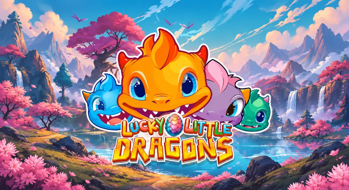 ภาพปกเกมสล็อต Lucky Little Dragons มังกรสีสดจาก Microgaming