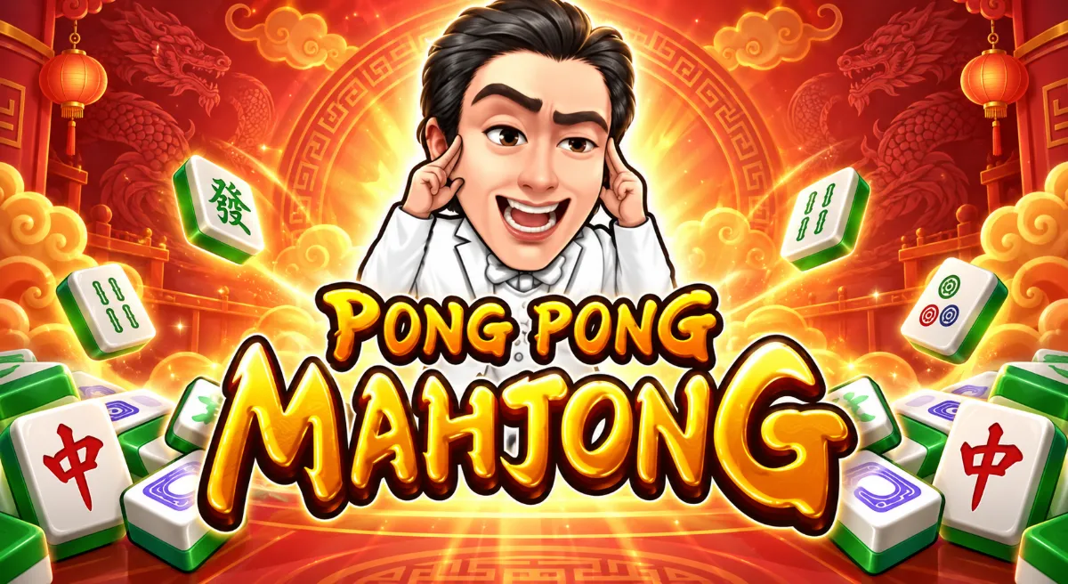 หน้าปกเกม Pong Pong Mahjong สล็อตไพ่นกกระจอกจาก Microgaming
