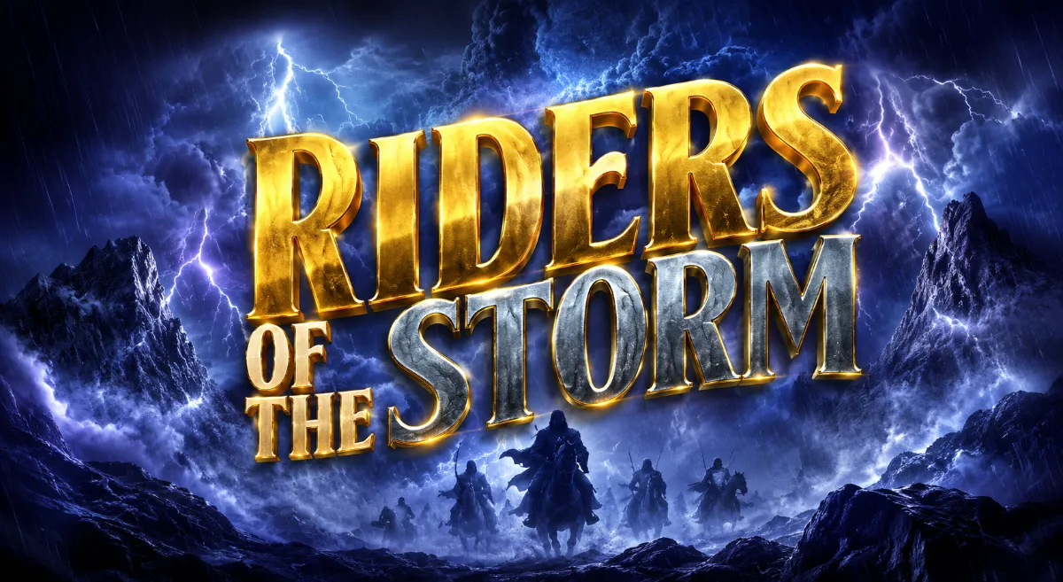 ภาพปก Riders of the Storm สล็อตนักรบฝ่าพายุสายฟ้าจาก Microgaming